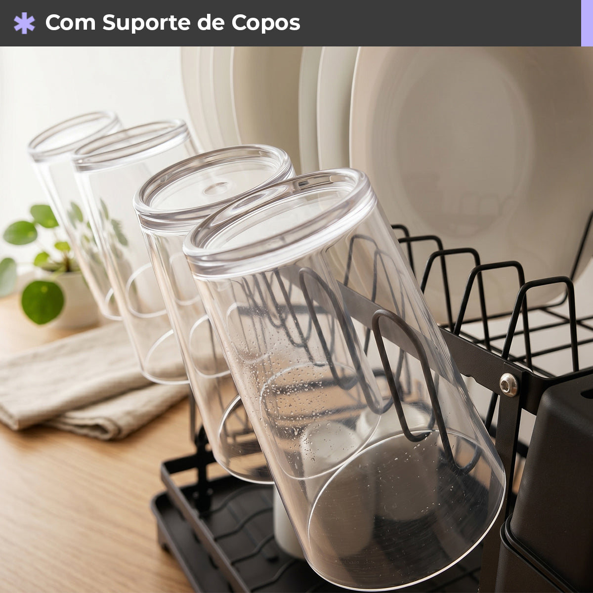 Escorredor de Louça Duplo com 2 Andares - Escorredores de Louça - Decolab - imagem 7