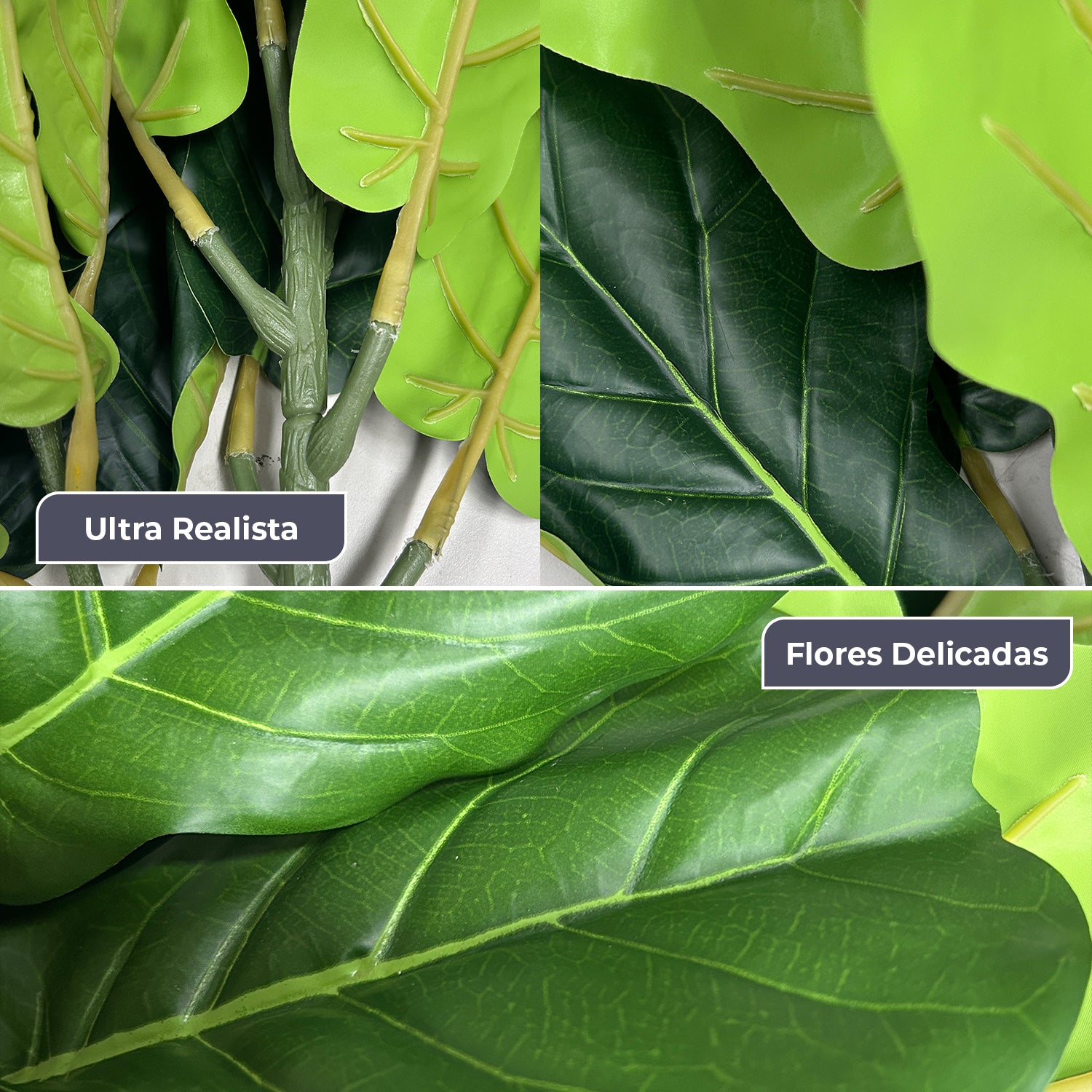 Ficus Lyrata Artificial 70 cm com 25 Folhas