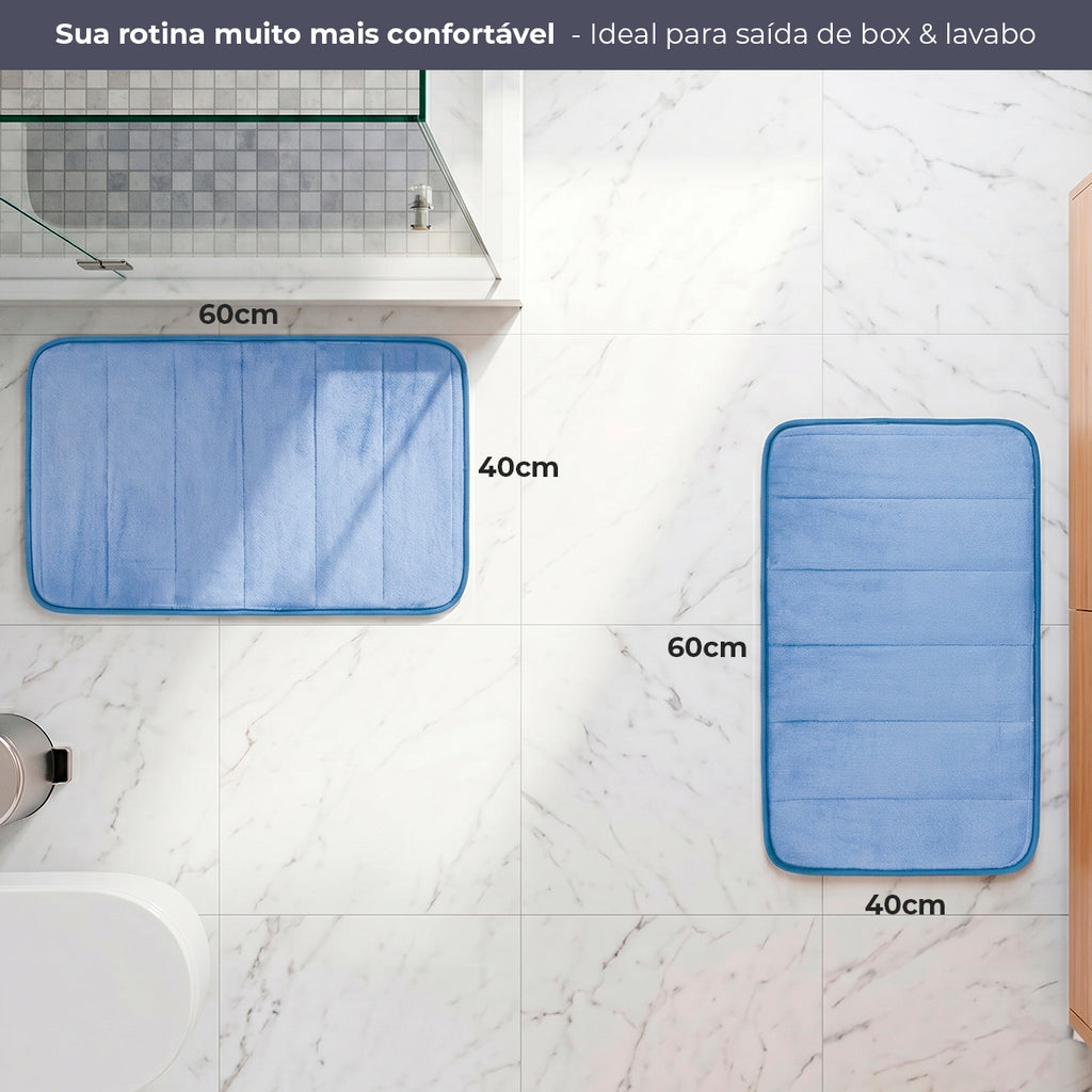 Kit 2 Tapetes Banheiro Super Comfort 60x40