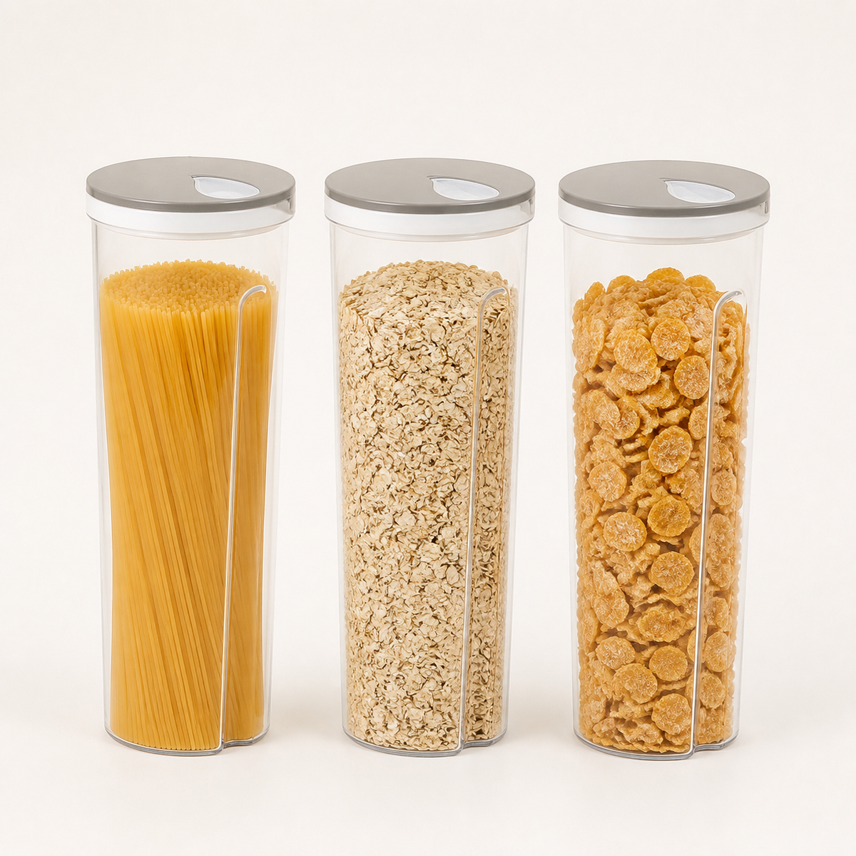 Kit 3 Potes Dosadores para Mantimentos - Potes para Alimentos - Decolab - foto principal