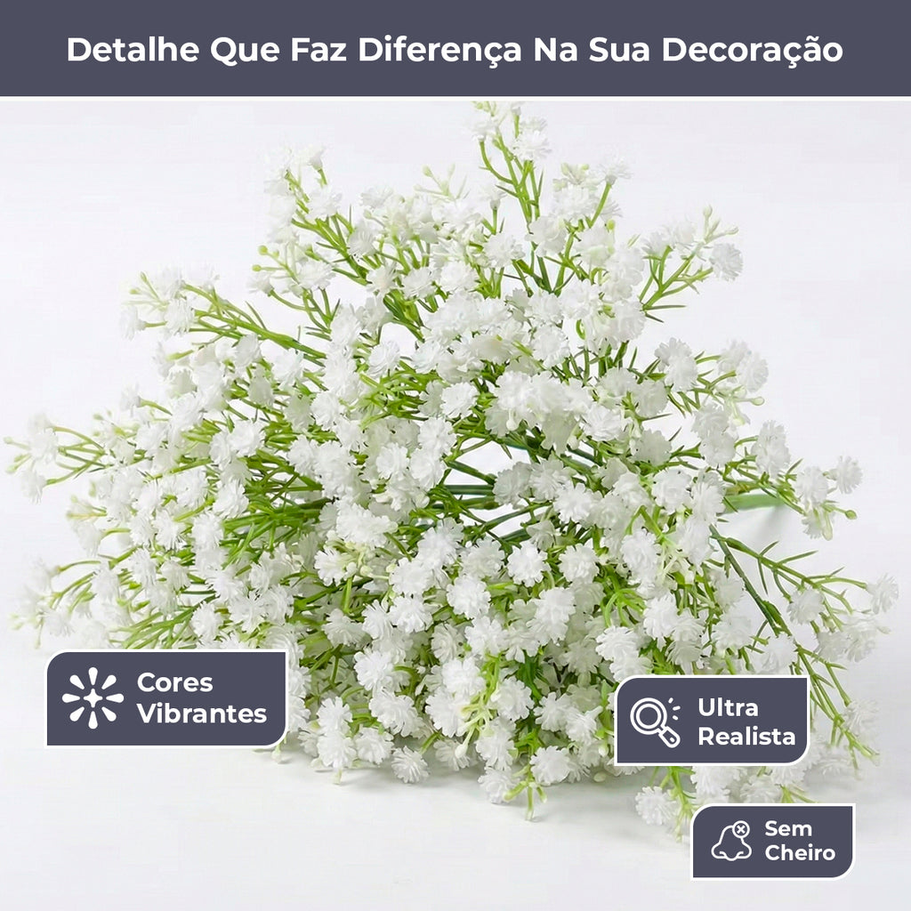 Kit 5 Buquês Artificiais Mosquitinho 28 cm