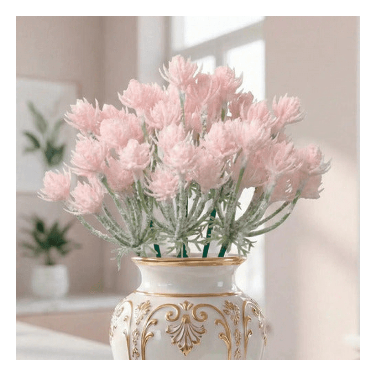 Kit 6 Buquês Artificiais Funcho 31 cm - Rosa Decolab