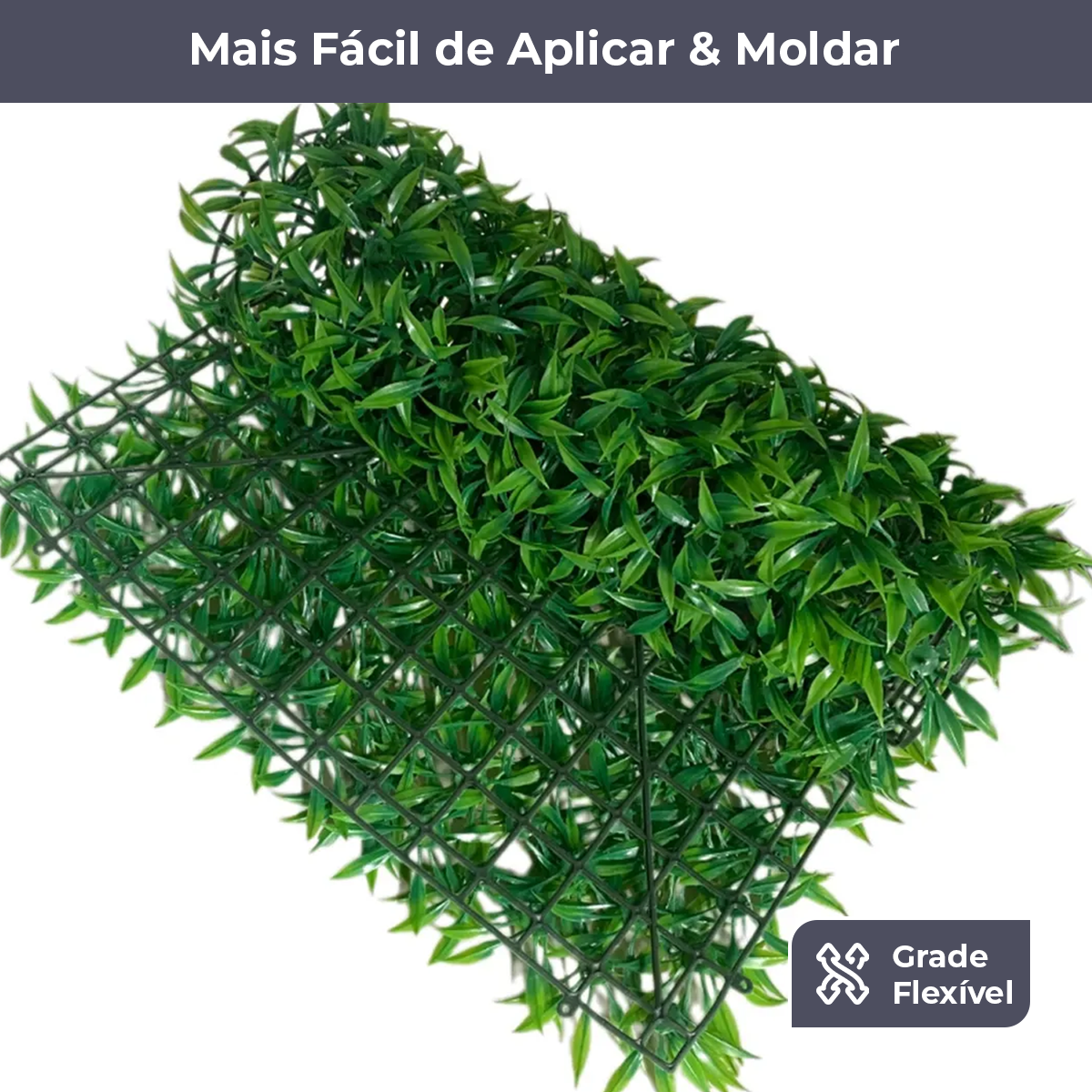 Kit 4 Placas Jardim Vertical Samambaia 60x40 cm - Plantas Artificiais - Decolab - variacao ou acabamento