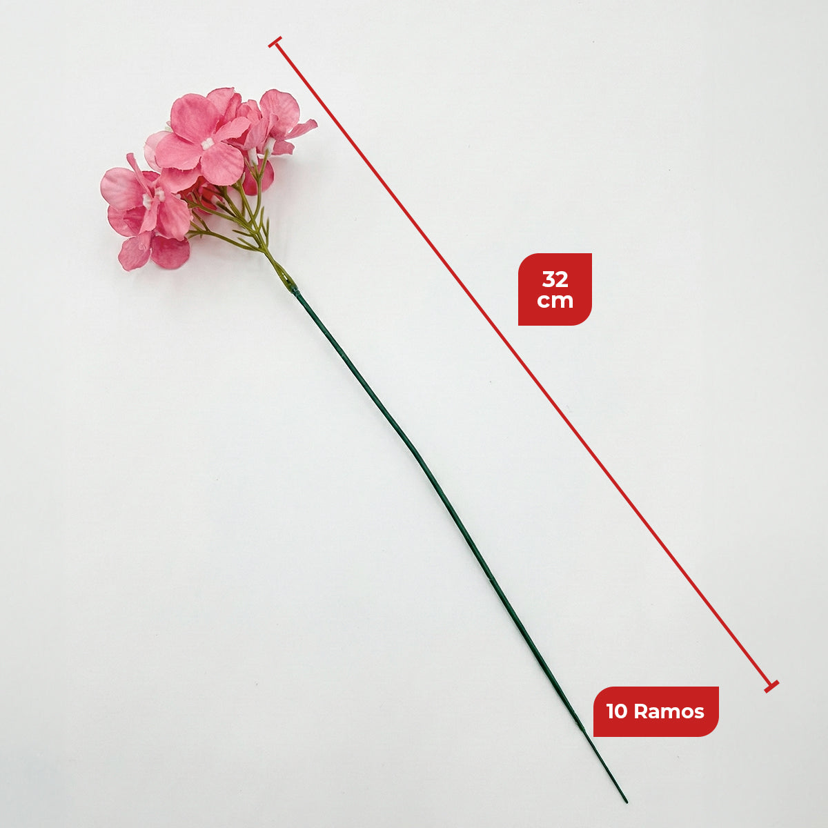 Kit 50 Raminhos de Hortênsia Artificial 32 cm - Flores Artificiais - Decolab - imagem 9