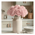 Kit 10 Rosas Artificiais 29 cm - Rosa Decolab