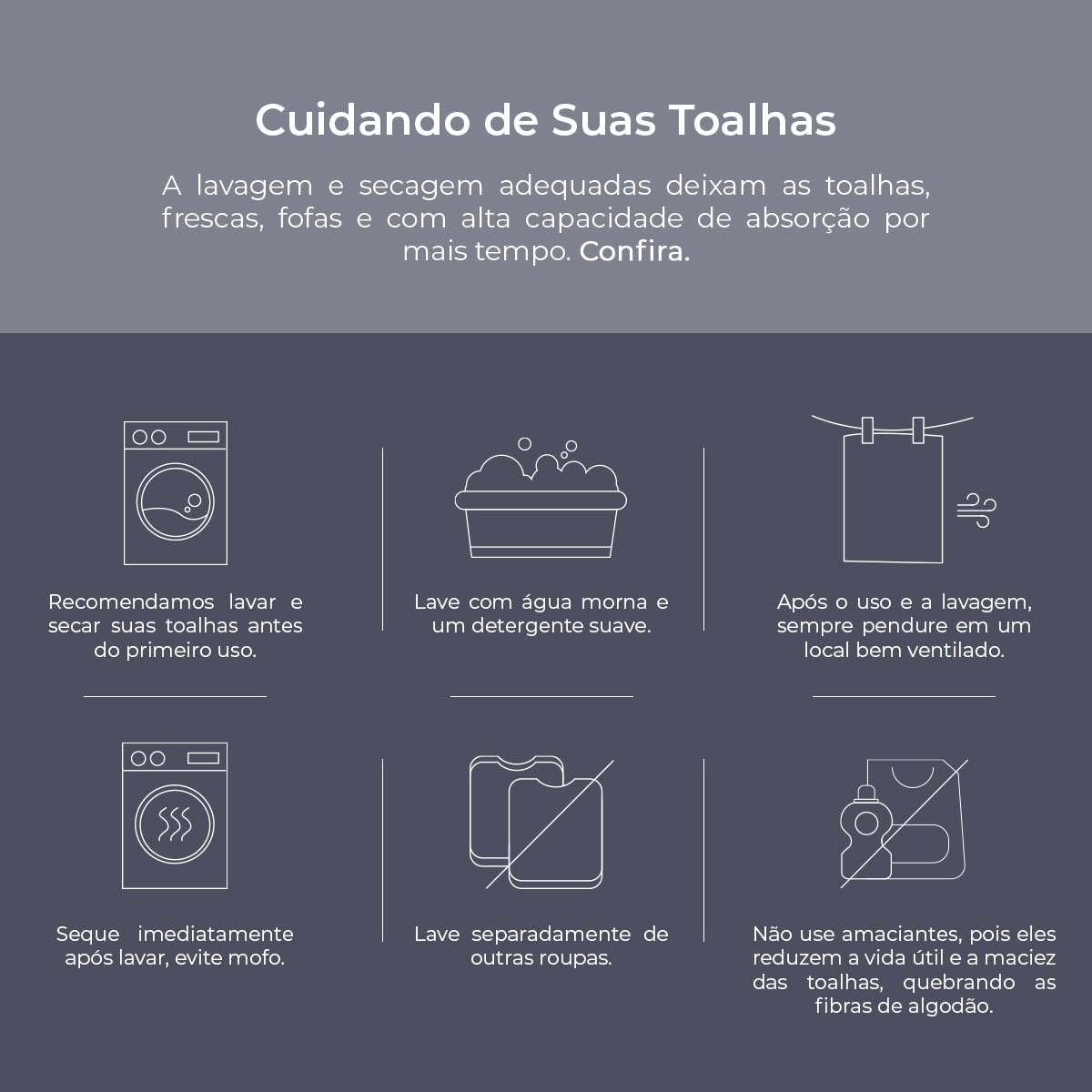 Kit 2 Toalhas de Piso - Cinza-escuro