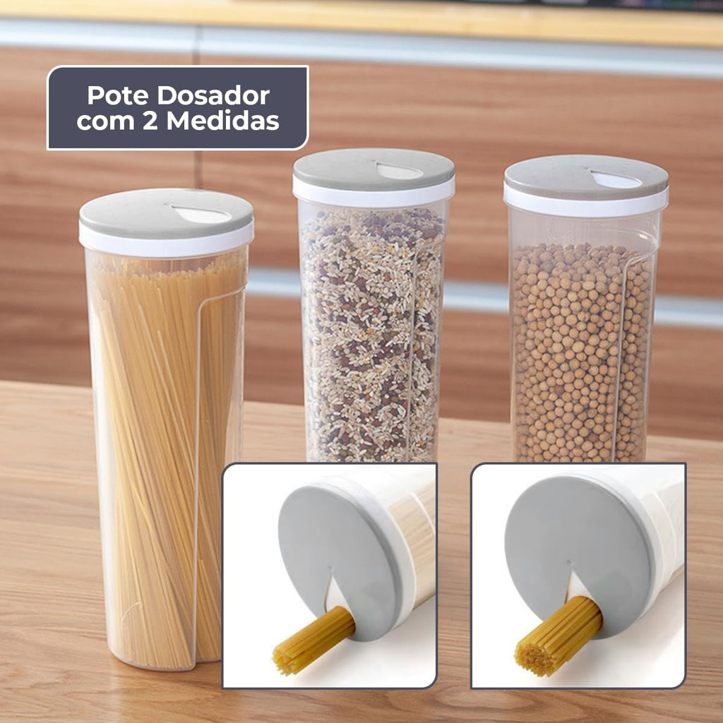 Kit 3 Potes Dosadores