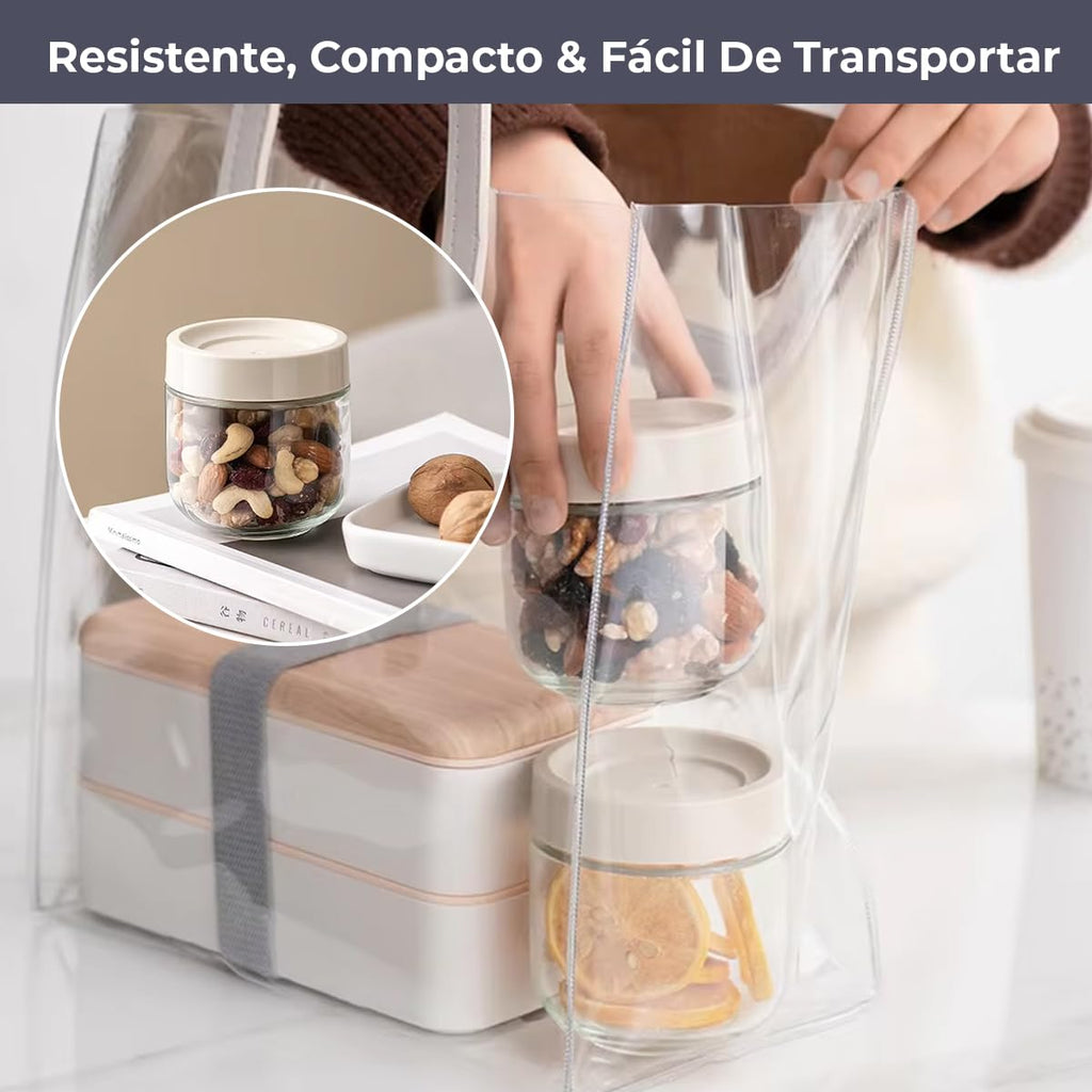Kit 4 Potes para Tempero