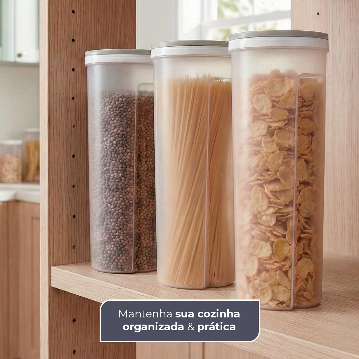 Kit 3 Potes Dosadores
