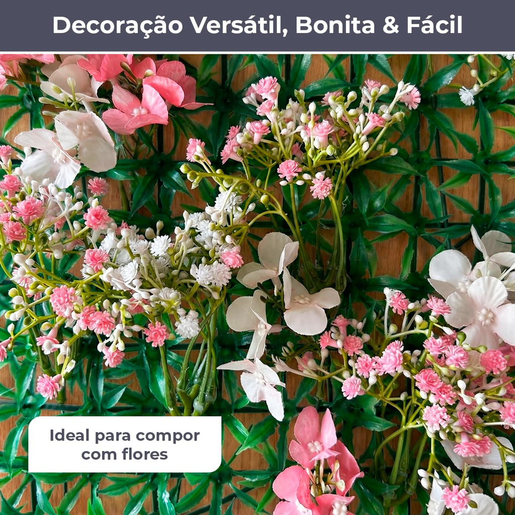 Kit 10 Placas de Jardim Vertical Samambaia