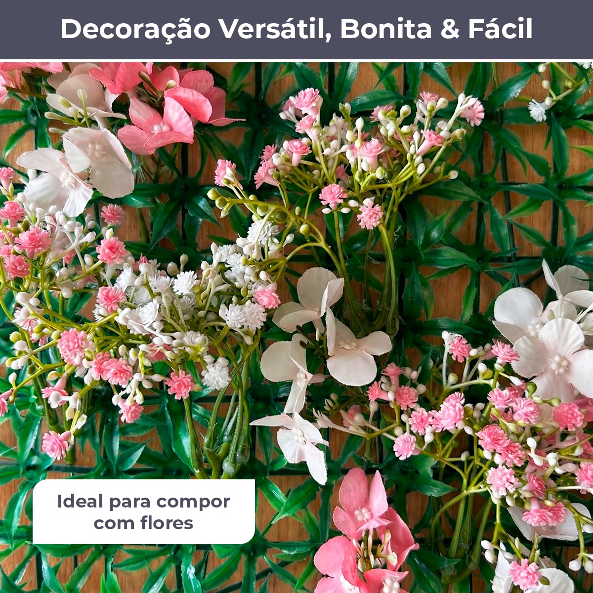 Kit 10 Placas de Jardim Vertical Samambaia