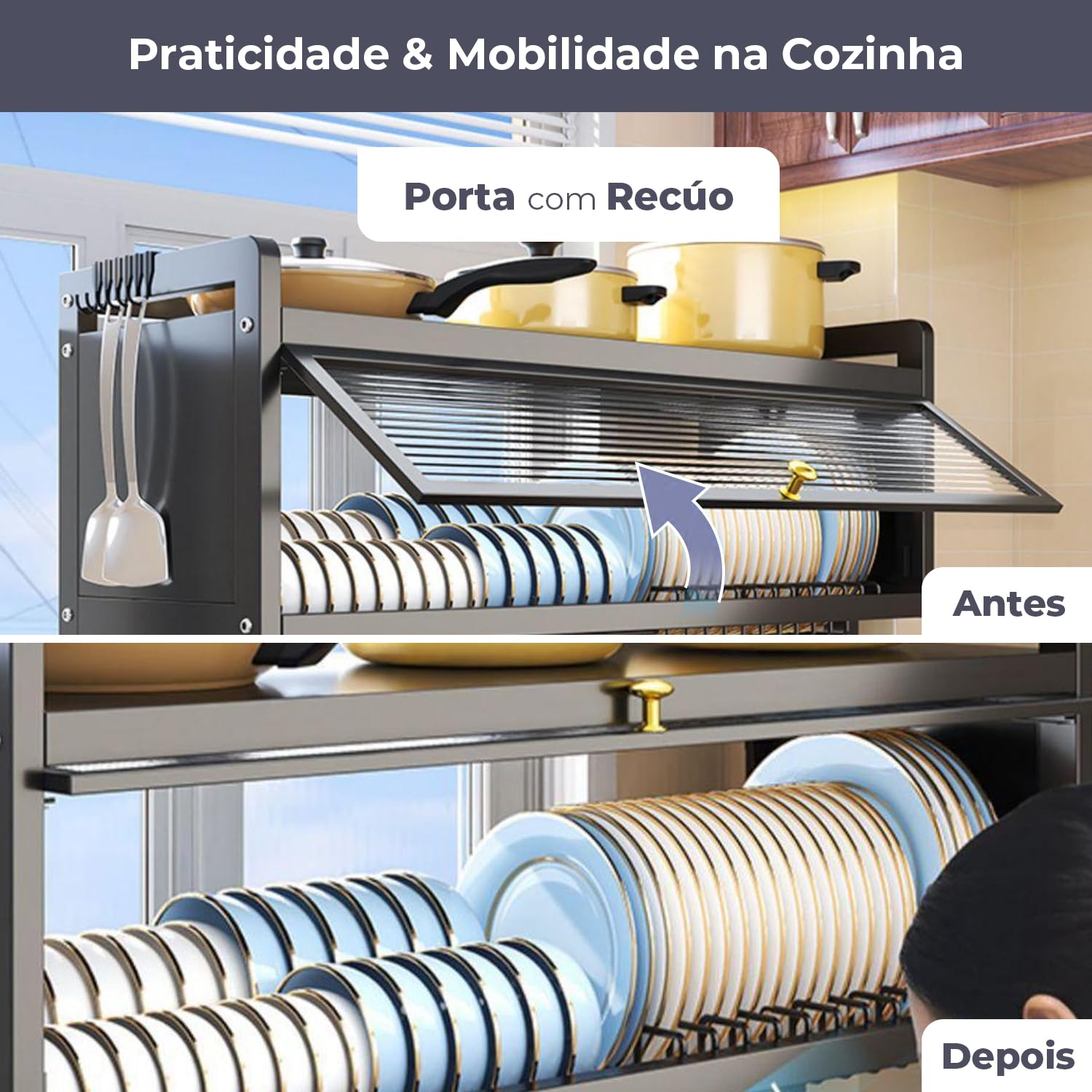 Escorredor de Louça Suspenso Grande
