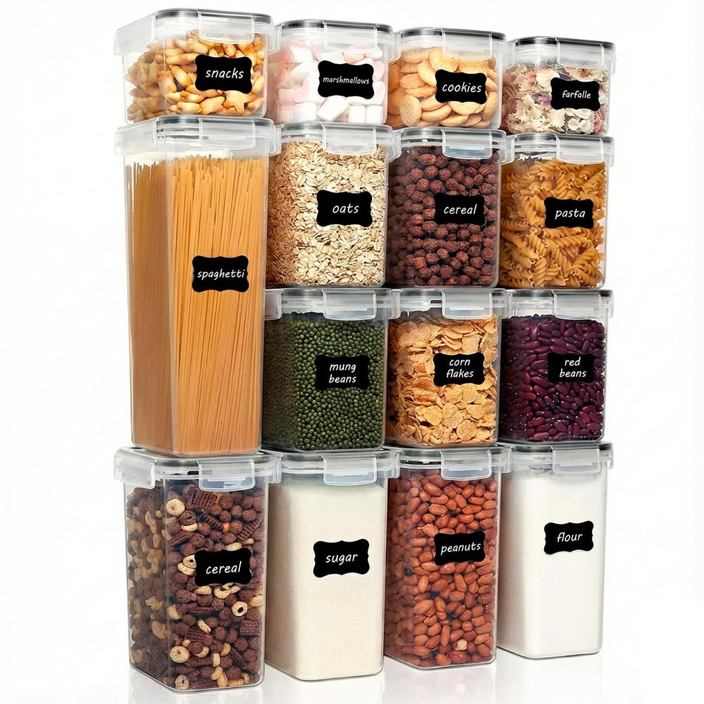 Kit 15 Potes Herméticos com Trava