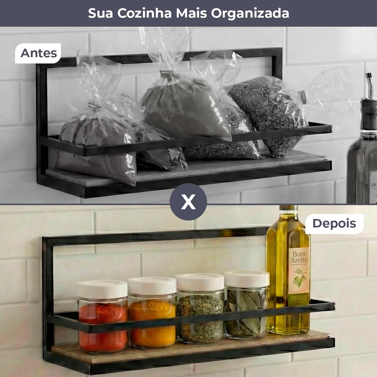 Kit 4 Potes para Tempero