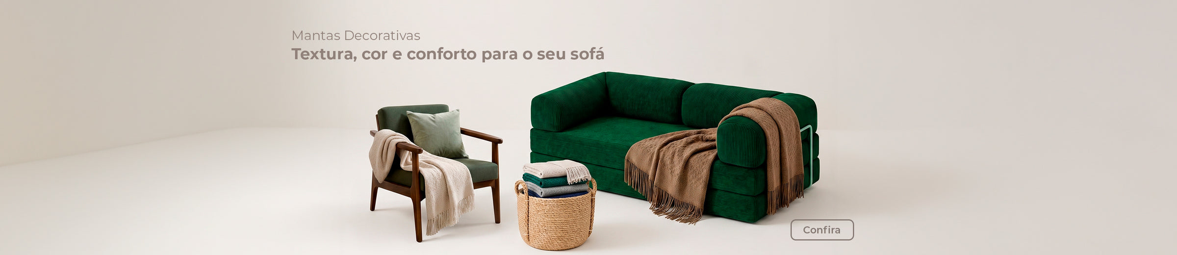 Mantas Decolab para sala e decoração