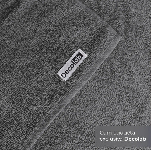 Jogo de Toalhas 4 Peças - Cinza-escuro
