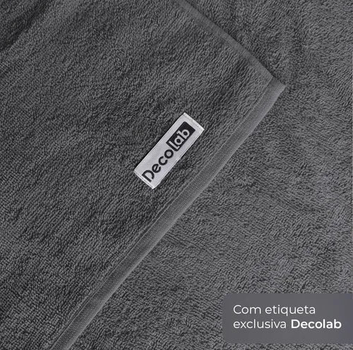 Jogo de Toalhas 5 Peças - Cinza-escuro