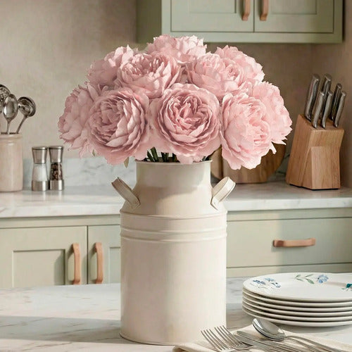 Kit 10 Rosas Artificiais - Rosa