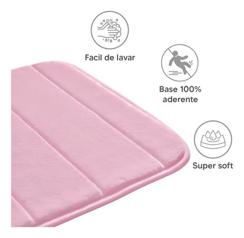 Tapete para Banheiro Super Comfort - Rosa