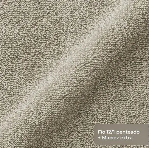 Jogo de Toalhas 4 Peças - Bege