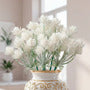 Kit 6 Flores Artificiais Decorativas - Branco