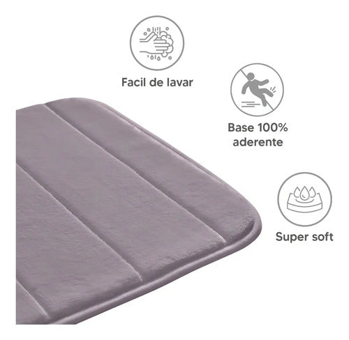 Tapete para Banheiro Super Comfort - Cinza