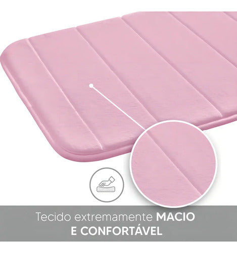 Tapete para Banheiro Super Comfort - Rosa