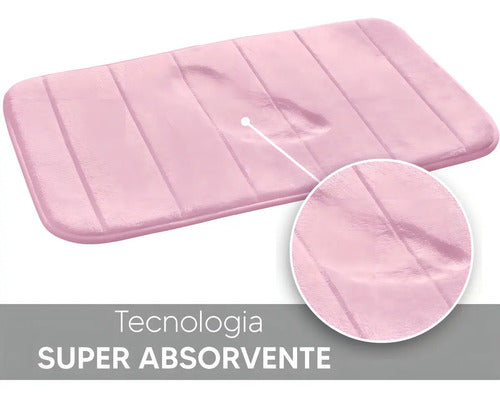 Tapete para Banheiro Super Comfort - Rosa