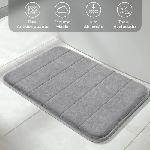 Tapete para Banheiro Super Comfort - Cinza
