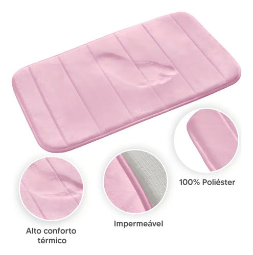 Tapete para Banheiro Super Comfort - Rosa