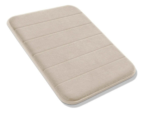 Tapete de banheiro Super Soft Decolab absorvente - Bege-escuro