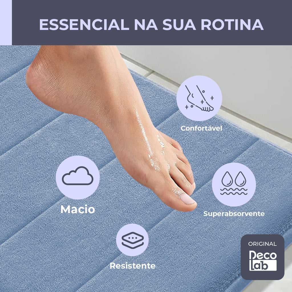Kit 2 Tapetes Banheiro Super Comfort 60x40